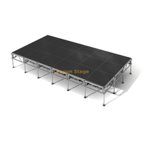 منصة مرحلة الحفل الموسيقية المصنوعة من الألومنيوم 7.32x3.66m （24 × 12 قدمًا）