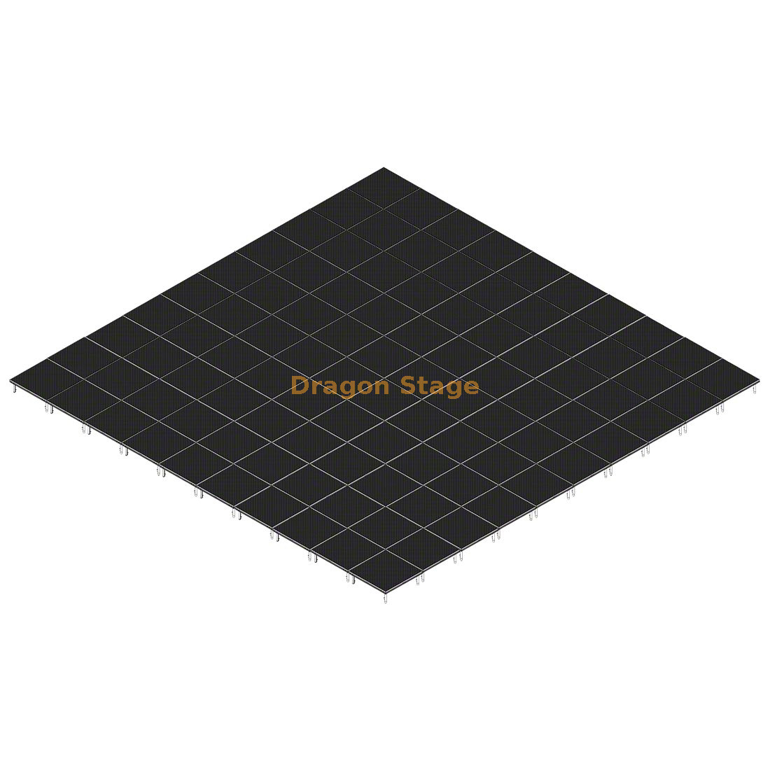 نظام مسرح متنقل من الألومنيوم مقاس 40 × 40 بوصة لحدث الموسيقى - ارتفاع قابل للتعديل من 0.2 متر إلى 1 متر