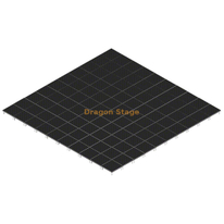 نظام مسرح متنقل من الألومنيوم مقاس 40 × 40 بوصة لحدث الموسيقى - ارتفاع قابل للتعديل من 0.2 متر إلى 1 متر