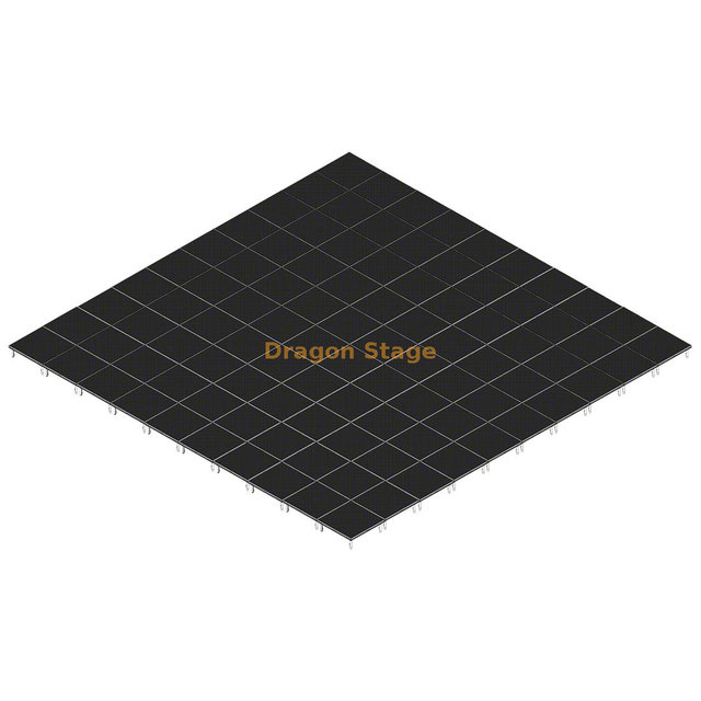 نظام مسرح متنقل من الألومنيوم مقاس 40 × 40 بوصة لحدث الموسيقى - ارتفاع قابل للتعديل من 0.2 متر إلى 1 متر