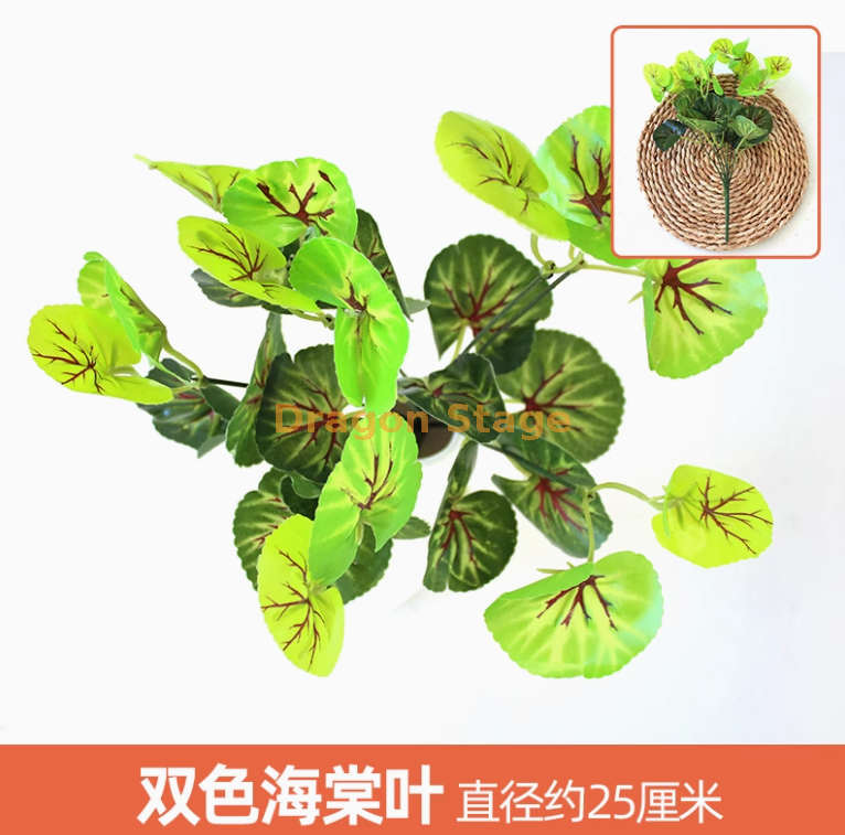 藕色 双色海棠叶 1 枝