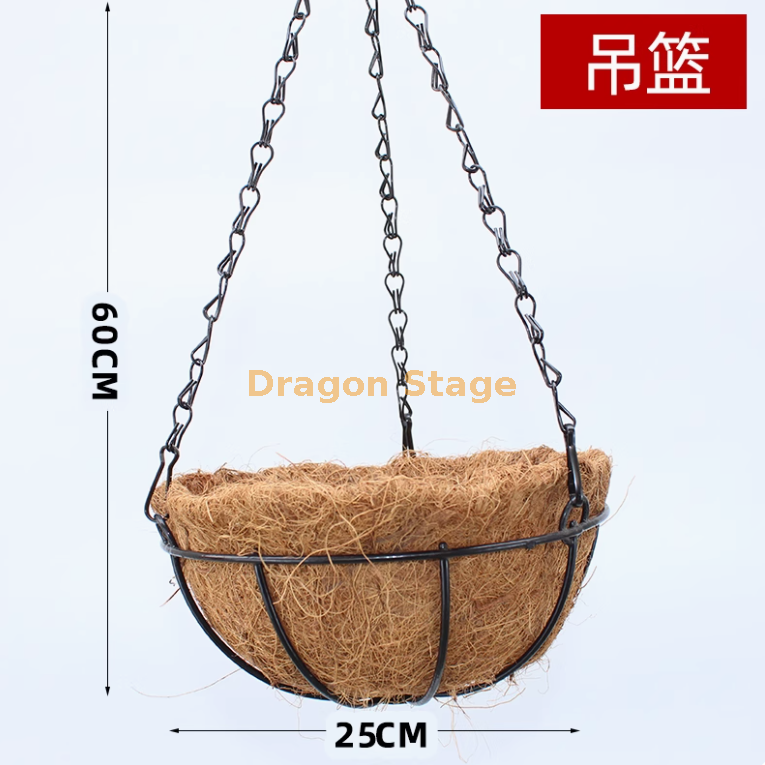 深棕色 椰棕吊篮+粘钩