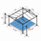 نظام الجمالون السقف في الهواء الطلق مع Sounds Wings 10x8x6m