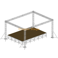 الألومنيوم فندق الزفاف مرحلة الإضاءة حامل تروس 5x3x3m
