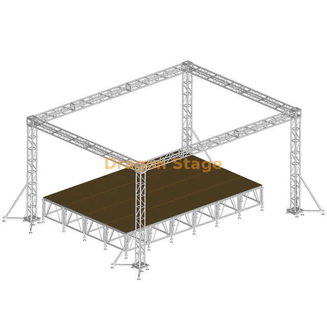 الألومنيوم فندق الزفاف مرحلة الإضاءة حامل تروس 5x3x3m