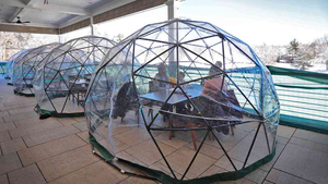 5m نفخ قبة خيمة شفافة نفخ المجال خيمة الكريستال فقاعة نفخ خيمة