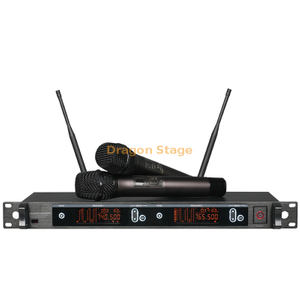 المهنية في الهواء الطلق أداء المرحلة الزفاف واحد إلى اثنين ميكروفون لاسلكي المنزل مؤتمر KTV ميكروفون المنزل