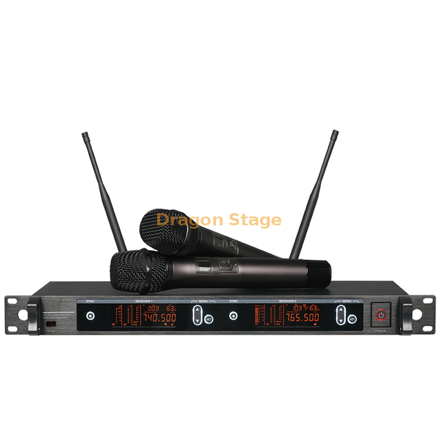 المهنية في الهواء الطلق أداء المرحلة الزفاف واحد إلى اثنين ميكروفون لاسلكي المنزل مؤتمر KTV ميكروفون المنزل