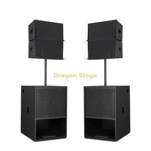 صفيف خطي واحد مقاس 10 بوصات صوت نشط احترافي عالي الطاقة أداء عن بعد للزفاف مجموعة مكبرات صوت كبيرة المرحلة