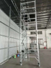 سقالات ألمنيوم مزدوجة محمولة قابلة للتعديل بطول 12 مترًا