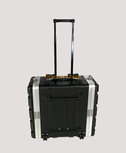 حقيبة عربة ABS 4UW بعجلات 19 بوصة خزانة معدات مضخم الصوت 