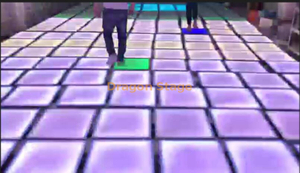 أرضية حسية ليد للأطفال ، حفلة لعب حسية تفاعلية ثلاثية الأبعاد ديناميكية تضيء أرضية رقص