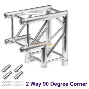 الألومنيوم 400x400mm / 389x389mm مربع مربع 2 طرق ركن حنفية تروس