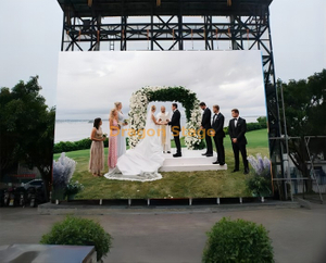 شاشة عرض عالية الدقة بالألوان الكاملة P6.25 شاشة LED خارجية لحفل الزفاف مقاس 6x3 متر