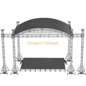 دعامات السقف المنحنية لسماعات المسرح مقاس 15 × 5 × 7 م