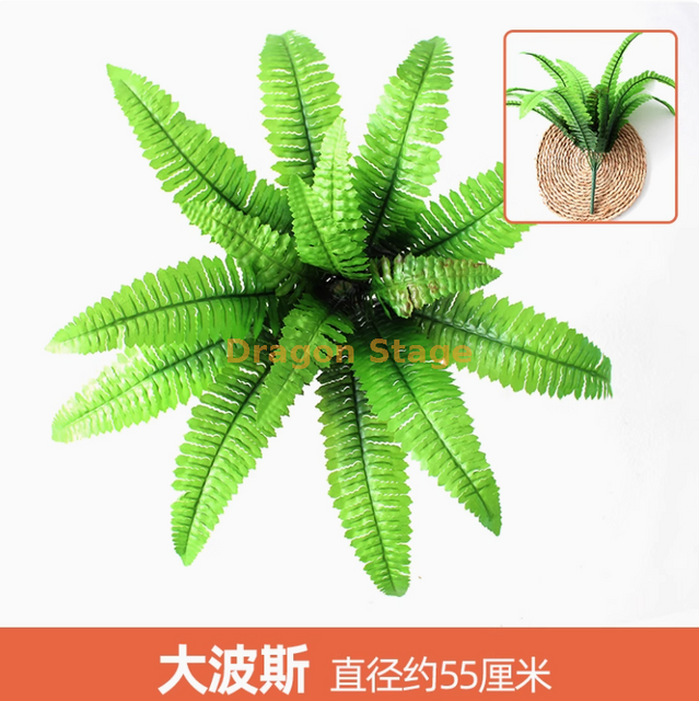 النباتات الخضراء ، جدران نباتية محاكاة ، مروج بلاستيكية ، شرفات ، خلفيات داخلية ، جدران زهرة ، قطعة قماش حريرية ملونة ، فرع كبير ، فرع واحد