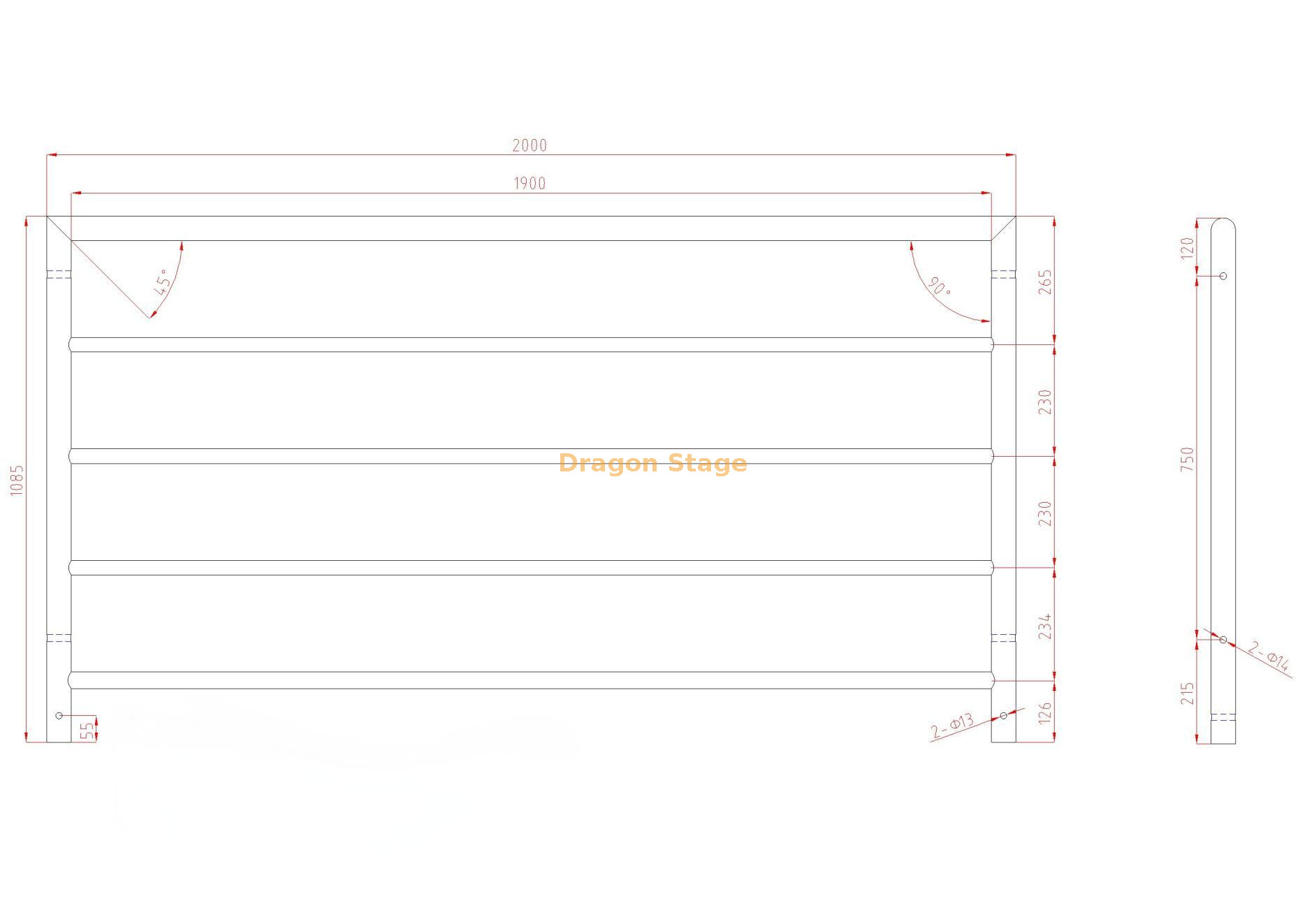 2M المسرح السريع الدرابزين _01