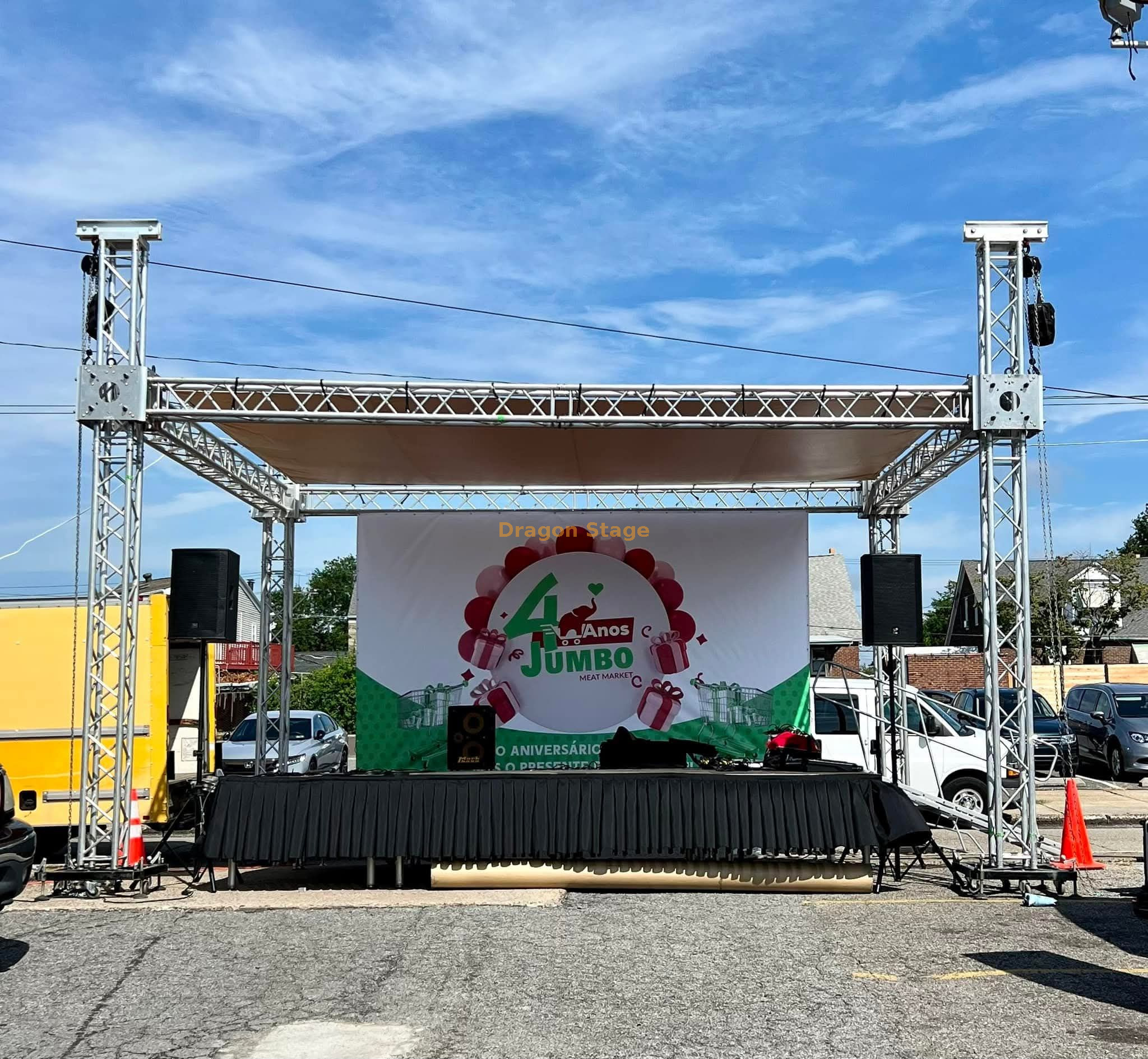 الجمالون الصوتي الألمنيوم 6x6x4m