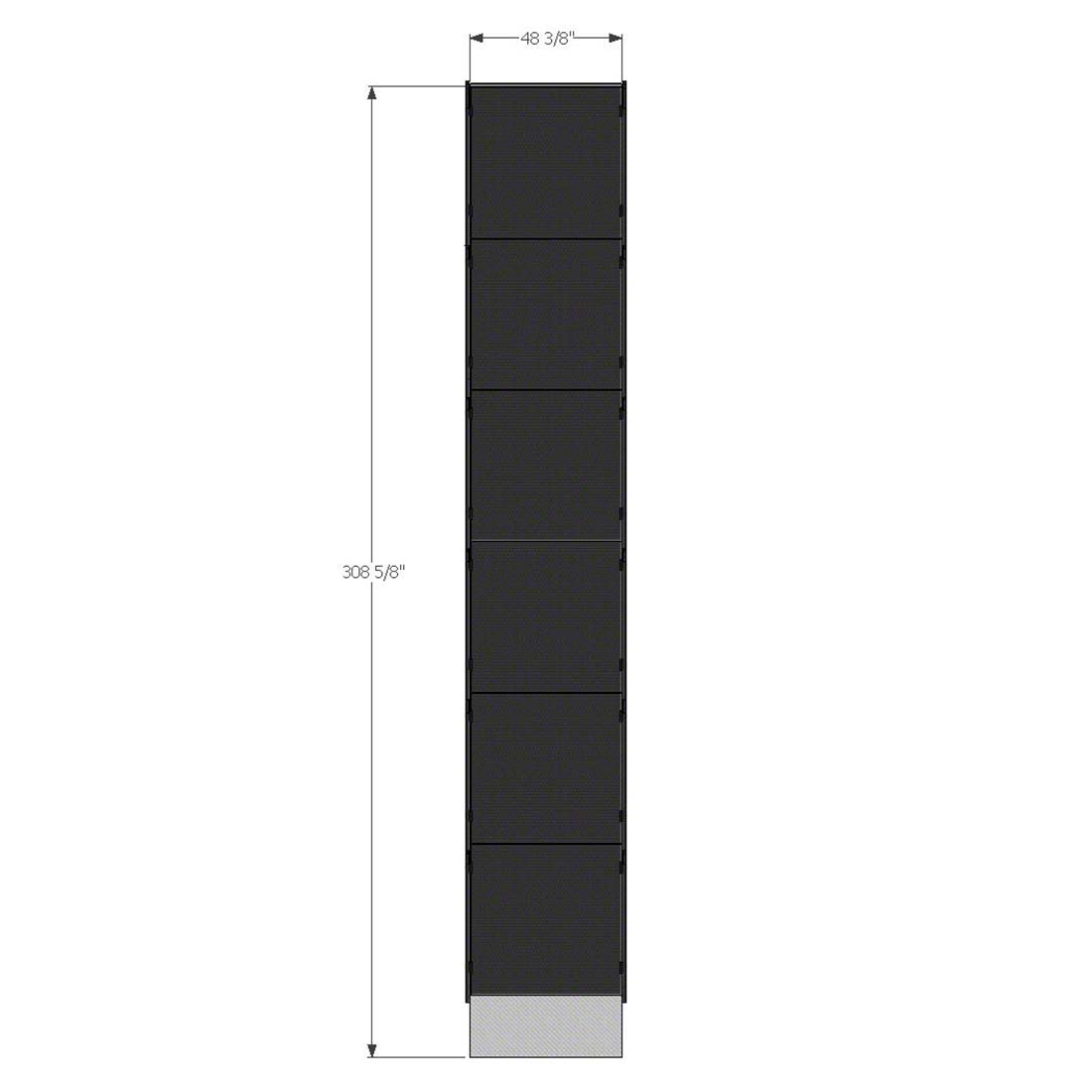 7.84x1.23m منحدر ألومنيوم ضيق ومستقيم للوصول للطاقم لمراحل الأحداث.jpg