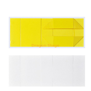 رخيصة مخصصة صفراء floding المغناطيسي ورقة كرتون مربع للحصول على مصنع هدية خشبية مربع مخصص