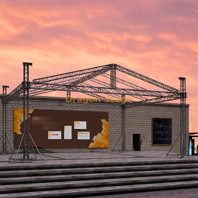 تروس سقف أداء الحفلة الموسيقية من الألومنيوم مقاس 13 × 7 × 7 م