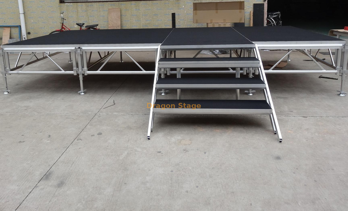 حدث خارجي عرض حفلة موسيقية الألومنيوم مسرح الزفاف منصة خشبية 12x12m