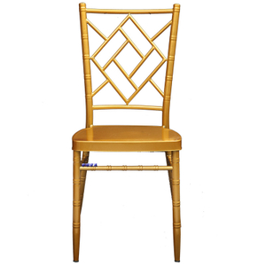 أصدرت الشركة المصنعة مباشرة كرسي الخيزران المعدني للفندق، كرسي الزفاف الخارجي الرائع، الكرسي الخلفي الشبكي الحديدي، أثاث الفندق