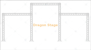خزانة مكبر صوت معلقة إطار الجمالون 9x4m