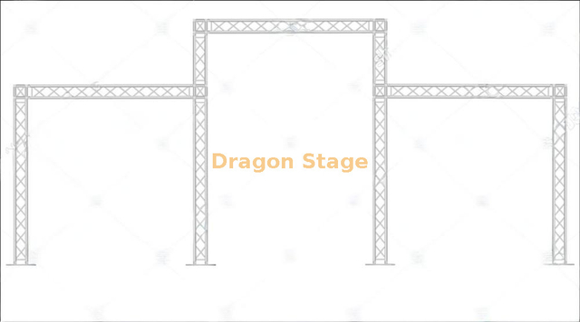 خزانة مكبر صوت معلقة إطار الجمالون 9x4m