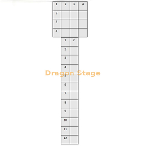 مرحلة مخصصة للسباحة منصة الزفاف من منصة الزفاف الأكريليك