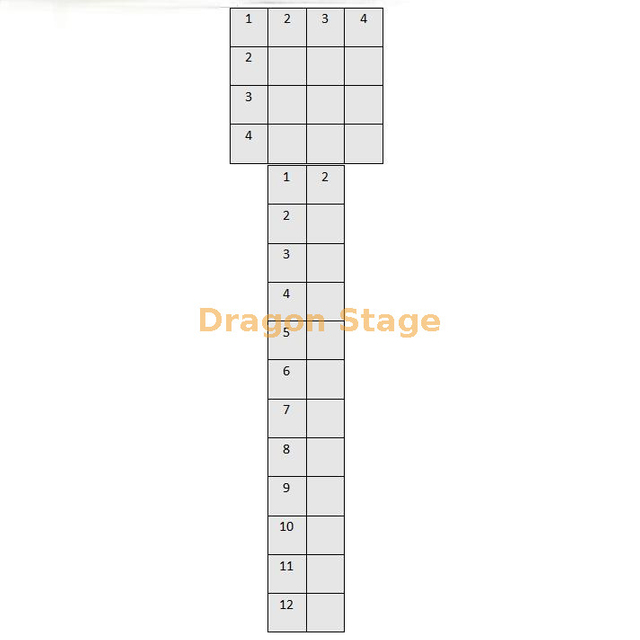 مرحلة مخصصة للسباحة منصة الزفاف من منصة الزفاف الأكريليك