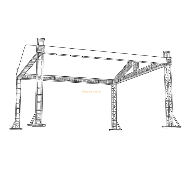 أحداث الألومنيوم سقف الجمالون سقف الجمالون السقف 18x8x3m