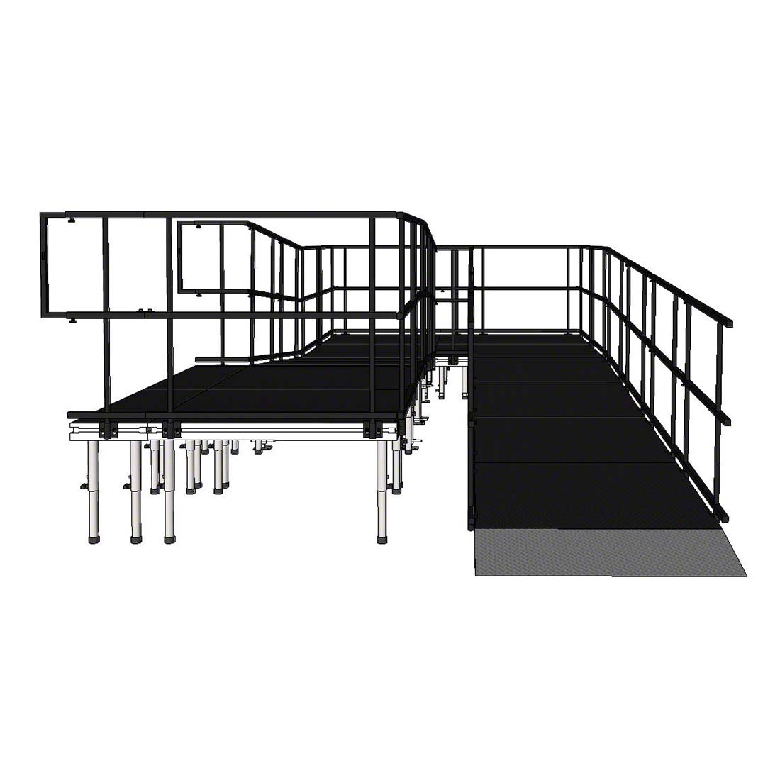 منحدر خدمة من الألومنيوم مدمج مقاس 24 &times; 10 قدم لعربات AV وTouring Production.jpg