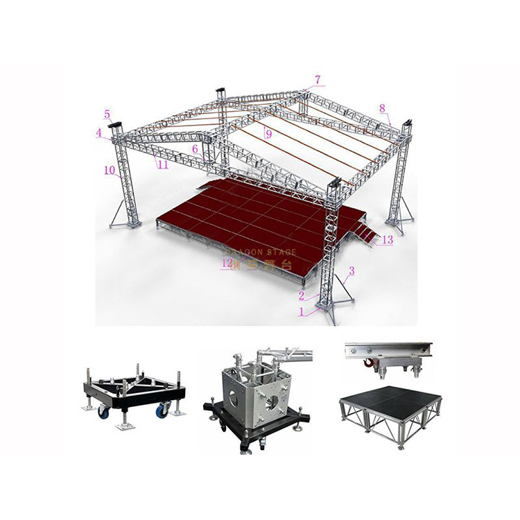 دعامات سقف مكبر صوت لمرحلة الحدث للبيع 24x12x20ft