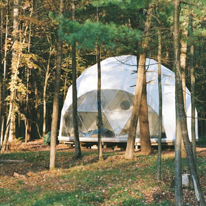 إعداد سهل للتخييم Geo Dome Home مجموعة قبة جيوديسية كبيرة خيام خفيفة الوزن Glamping حديقة زجاج PVC Igloo Dome House للبيع