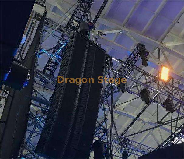 مكبر صوت صفيف خط ثلاثي الاتجاه عالي الحجم بالحجم الكامل