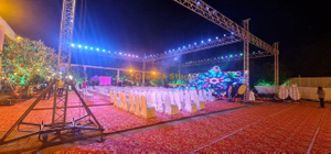 الهندي بيون الزفاف في الهواء الطلق كشك الحفل الحدث تروس 60x80x35ft