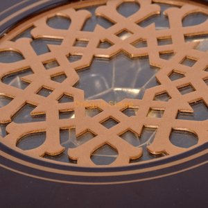 صندوق خشبي فاخر على شكل شمس عيد الفصح شوكولاتة بنية اللون لشهر رمضان