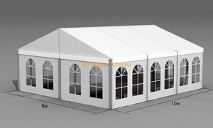 خيمة ألومنيوم سرادق لحفلات الزفاف 10x8 م ارتفاع 2.6 م