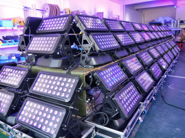 96 ستة في واحد مزدوج الطبقة الأضواء الكاشفة الأضواء الكاشفة متعددة الألوان LED الأضواء الكاشفة