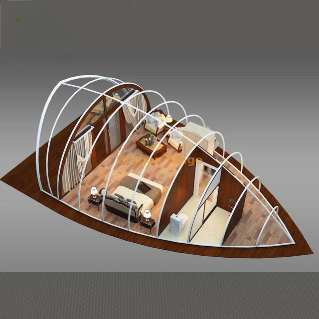 منتجع فاخر للمناسبات الفاخرة في خيمة تخييم يتسع لشخصين مع حمام