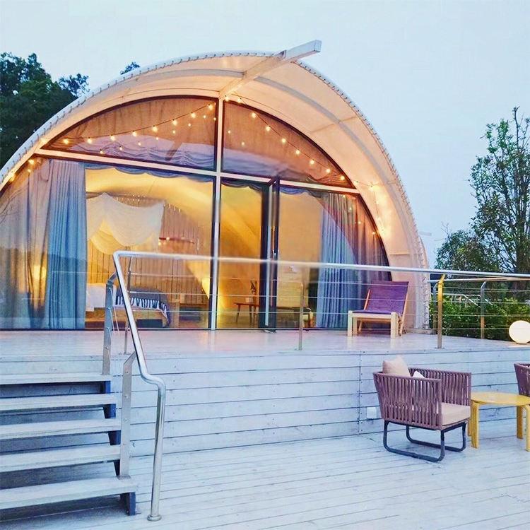 خيمة على شكل صدفة مقاومة للماء لحدث الحفلات