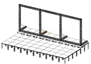 LED هيكل دعم الفيديو Truss 16x6m