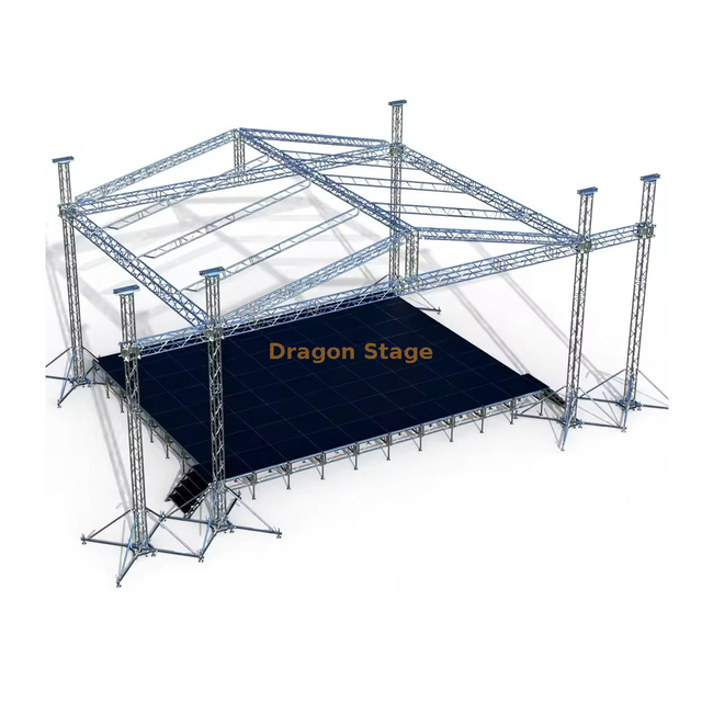 الألومنيوم في الهواء الطلق الإضاءة الفضية تروس الحدث 12x12x12m