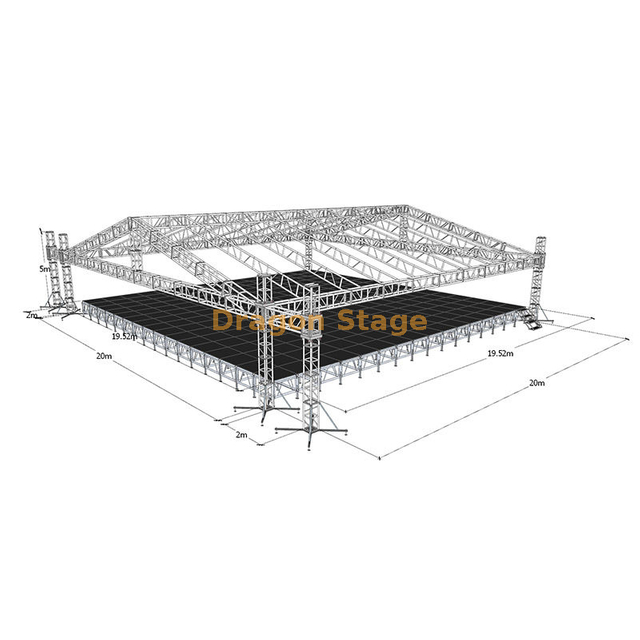 مرحلة الحفل الموسيقي الألمنيوم TRUSS 20x20X5M