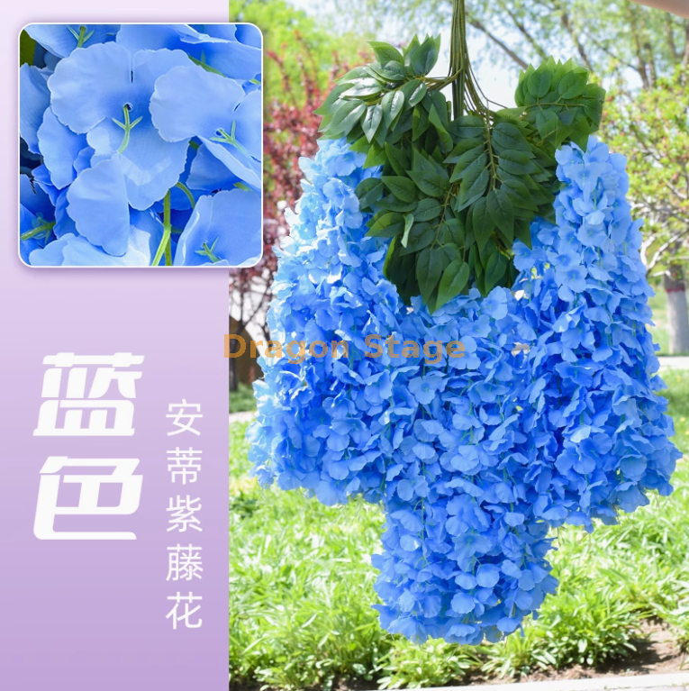 安帝紫藤花【超密】蓝色 （6 枝） 安帝紫藤花