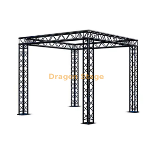 290 مم هيكل إطار مرحلة الحاجز الأسود من الألومنيوم للأنشطة 3x3x3m