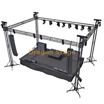 290mm أسود دي جي تروس المرحلة 10x6x6m