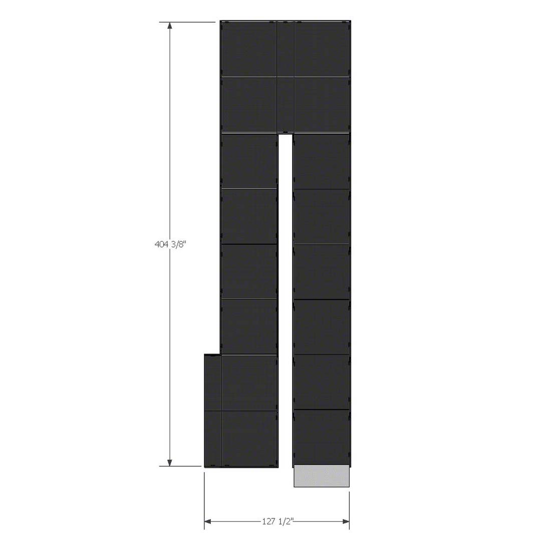 10.27x3.24m Switchback وحدات الألومنيوم المرحلة Ramp.jpg
