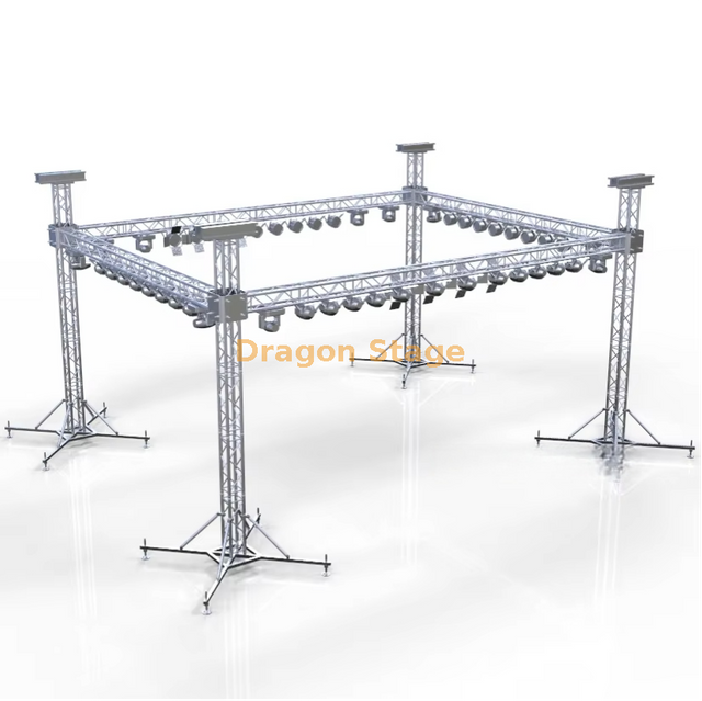 نظام تروس لوحة قاعدة مخصصة في الهواء الطلق لأداء القرية الفرنسية 10x10x4m